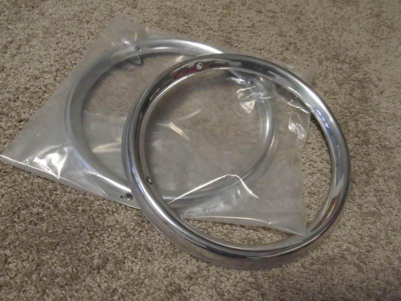 Near nos concours1963 ford galaxie tail light rings ( pair )