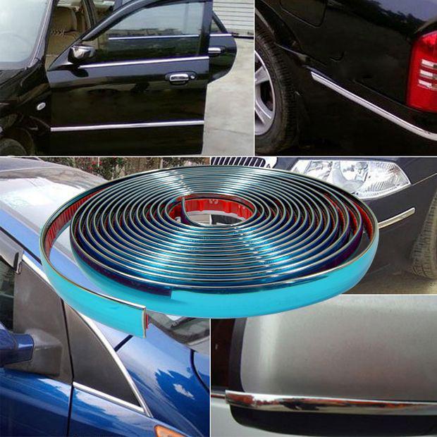 5m x 15mm decoration triple chrome moulding strip exterior interior exterior