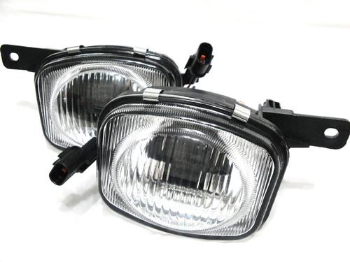 Mitsubishi 00 01 eclipse glass fog light lamp rl h one pair w/light bulb new