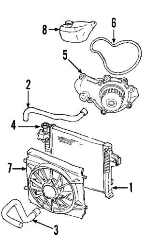 Jeep 55037692ab genuine oem factory original fan & motor