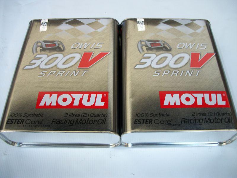 Uc082 103177 motul 300v 0w-15 "sprint" engine oil 2pk. (4 liters) (nf)