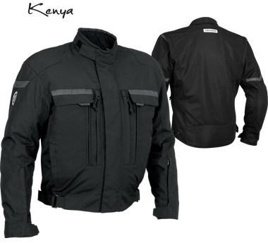 Firstgear kenya street motorcycle black textile jacket small