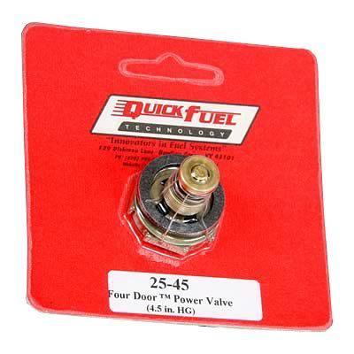 Quick fuel power valve single stage 4.5" hg 4-window holley quick fuel each