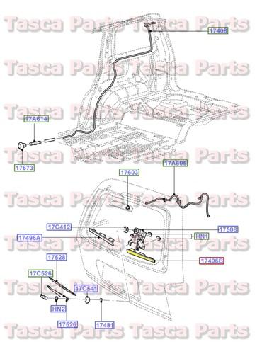 New oem rh rear wiper motor bracket cover 2002-2005 explorer mercury mountaineer