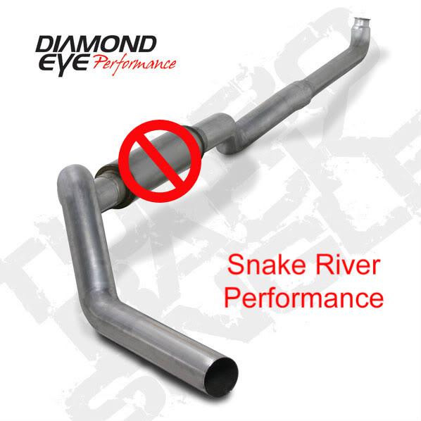 Diamond eye 5" exhaust 01-07 chevy gmc duramax diesel 6.6l no muffler k5118a-rp