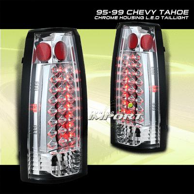 92-99 chevy blazer yukon tahoe chrome led tail lights replacement left right