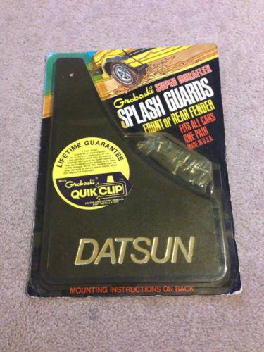 Datsun mud flap / splash guards oem new old stock groboski super duraflex