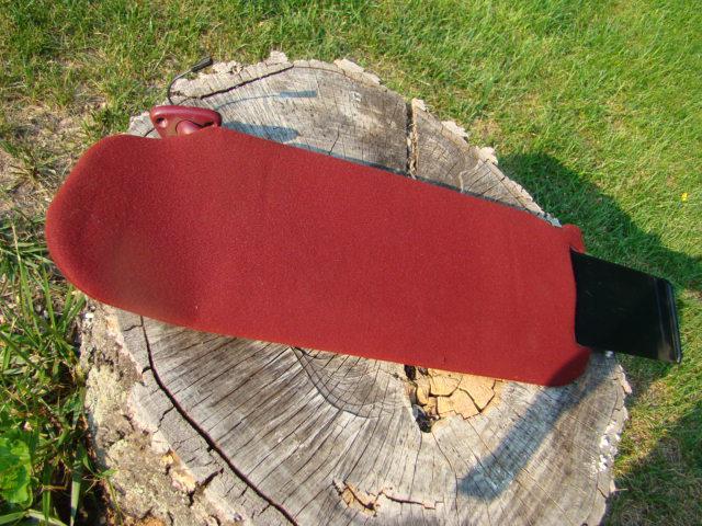 1993 cadillac lighted sun visor right side red.