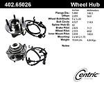 Centric parts 402.65026e front hub assembly