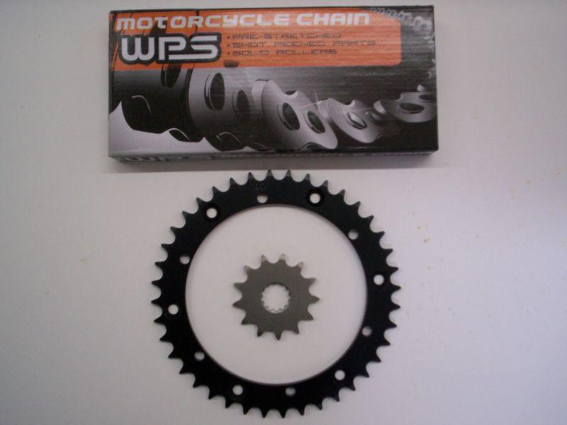 Yamaha raptor 660 sprocket & chain set 12/40 2001 2002 2003 2004 2005 blk