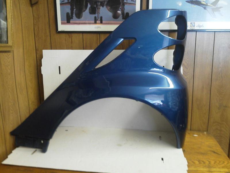 08-12 smart fortwo driver's left side rear back fender quarter panel oem blue