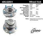 Centric parts 406.62001e front hub assembly