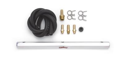 Edelbrock fuel log vintage 3/8 in. hose barb aluminum polished edl model 94 kit