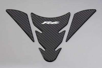 Gytr carbon fiber tank protector pad with r6 logo 08 09 10 11 12 13