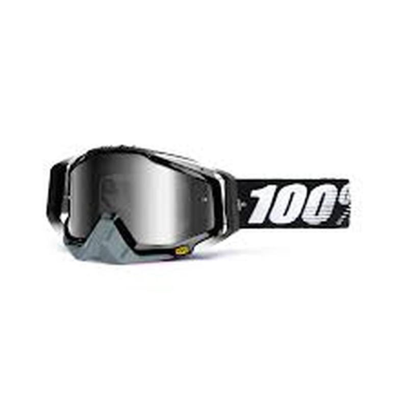 New 100% racecraft adult goggles, abyss black, with clear lens