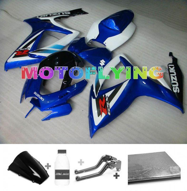 Injection fairing bodywork paint levers for suzuki 2006 2007 gsxr 600 750 k6 h04