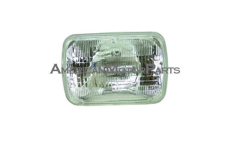 Right passenger side replacement headlight halogen type 84-01 jeep cherokee