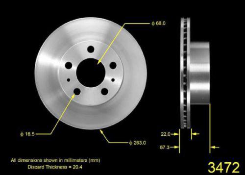 Bendix prt1407 front brake rotor/disc-disc brake rotor