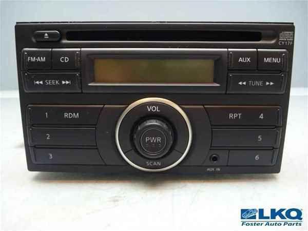 10 11 12 nissan versa radio cd w/ aux oem lkqnw