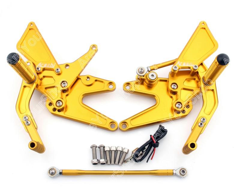 Rearset rear set yamaha yzf 1000 r1 2004-2006 gold