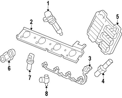 Cadillac 12571535 genuine oem factory original spark plug