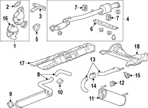 Chevrolet 55570704 genuine oem factory original catalytic cnvrtr seal