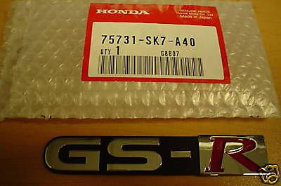 New oem gs-r badge / emblem for 92-93 acura integra gsr