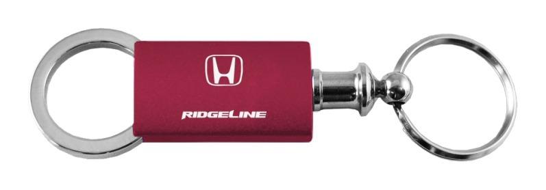 Honda ridgeline burgundy valet metal key chain ring tag key fob logo lanyard