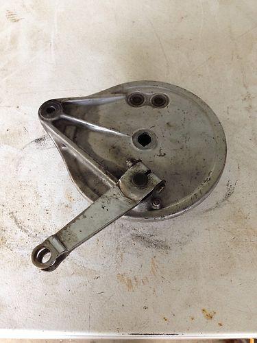 1979 honda cx500 rear wheel brake hub backing plate shoes fair