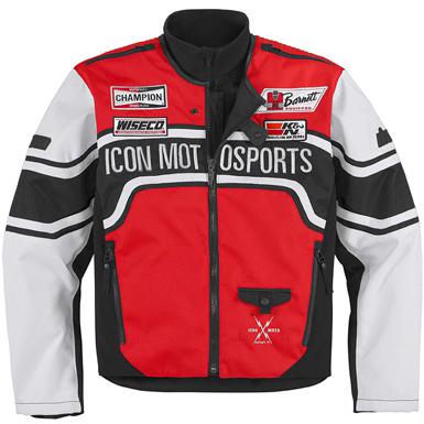 Icon jacket sidewinder red sm 2820-2052