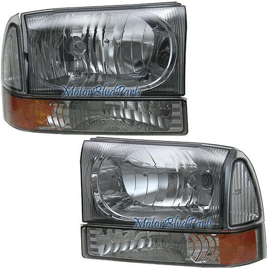 Superduty excursion smoke headlights headlamps+corner