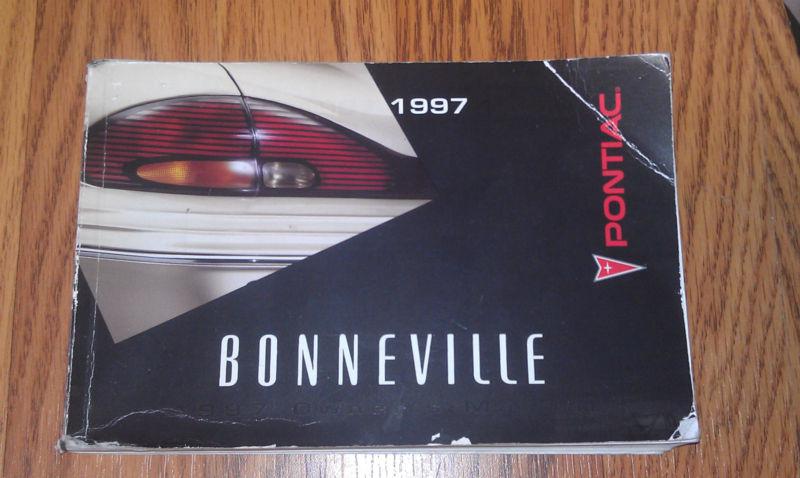 1997 pontiac bonneville owner's manual / 97 pontiac bonneville owners