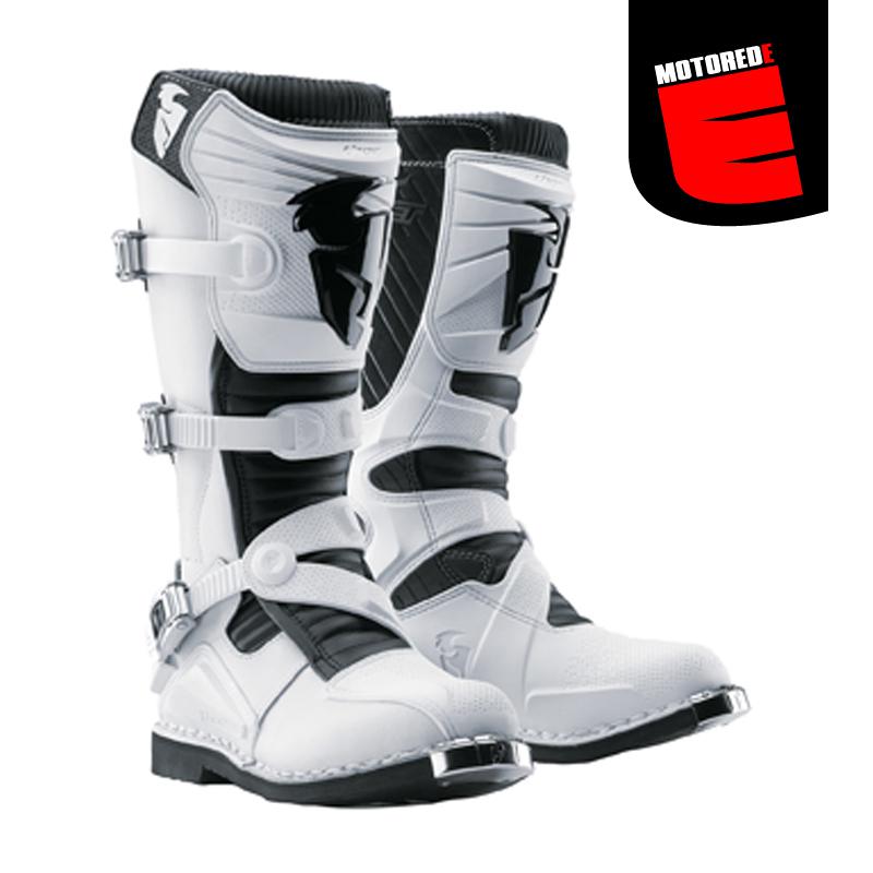 2013 thor ratchet motocross boots atv white black size us 15 euro 51