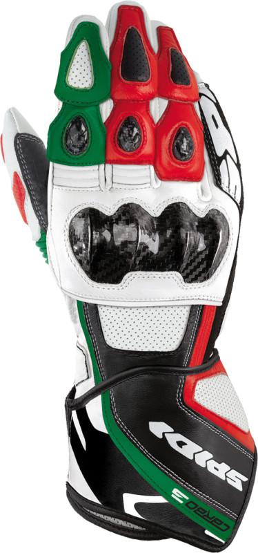 Spidi sport s.r.l. carbo 3 leather gloves red/white/green x-large