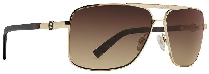 Vonzipper metal stache sunglasses gold