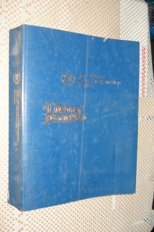 1987 cadillac deville fleetwood shop manual original service book rare