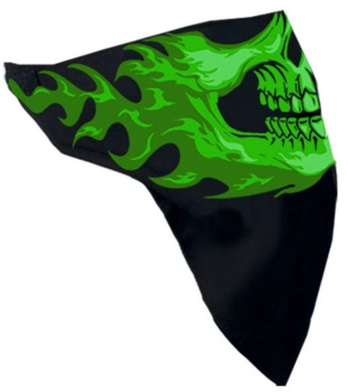 Hot leathers green goblin cloth face mask neck warmer