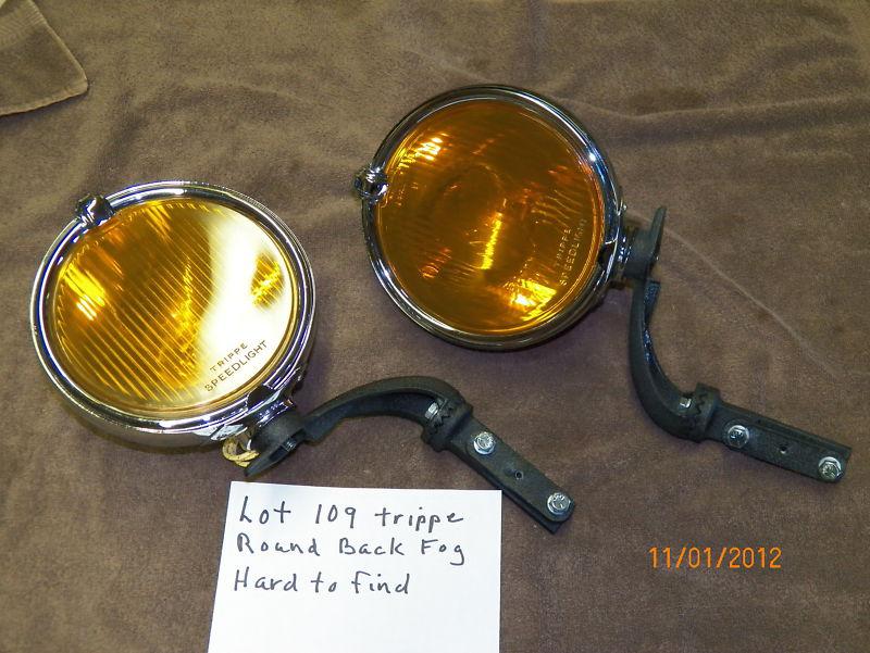 Round back trippe lights fog f/buick,cadillac,packard,studebaker,pierce,