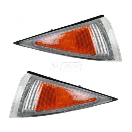 95-99 chevy cavalier side marker signal blinker corner parking light pair set