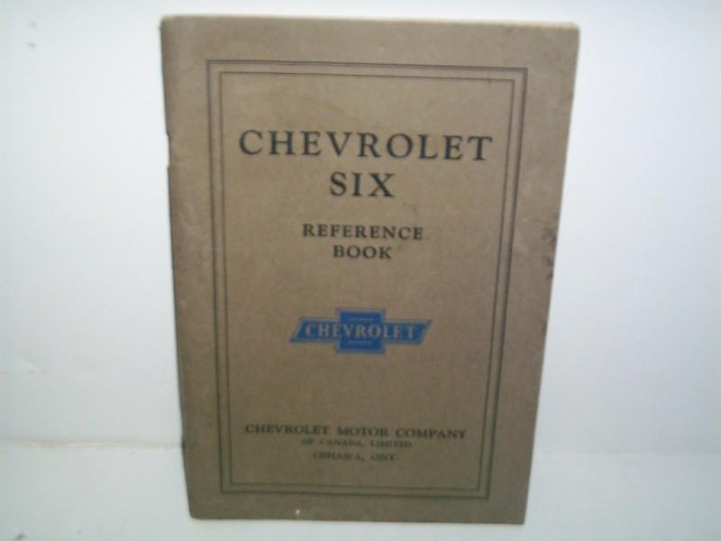 1929 chevrolet six owners manual reference book