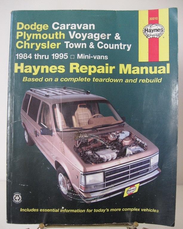 Dodge mini-van repair manual 1984-1995 haynes