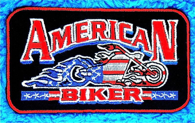 American biker embroidered patch 