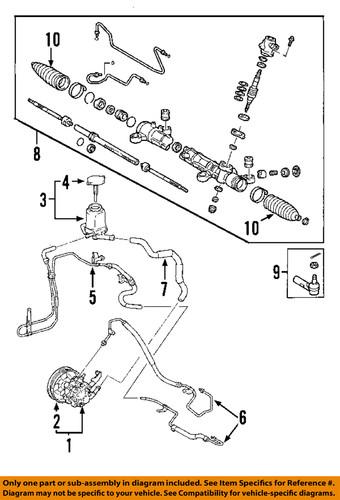 Pontiac gm oem 88971033 steering return hose/power steering return hose