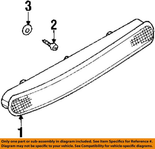 Volkswagen oem 1c0945097e high mount brake light-high mount lamp