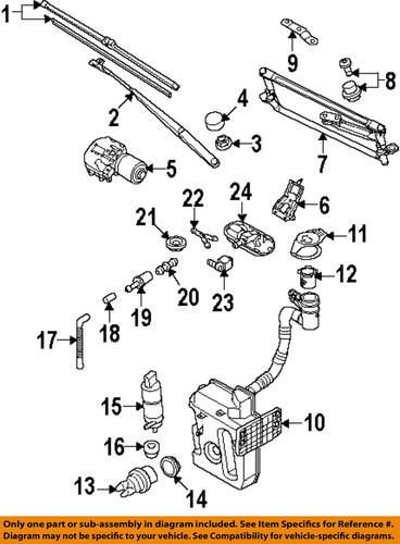 Volkswagen oem 5k0955651 windshield washer pump