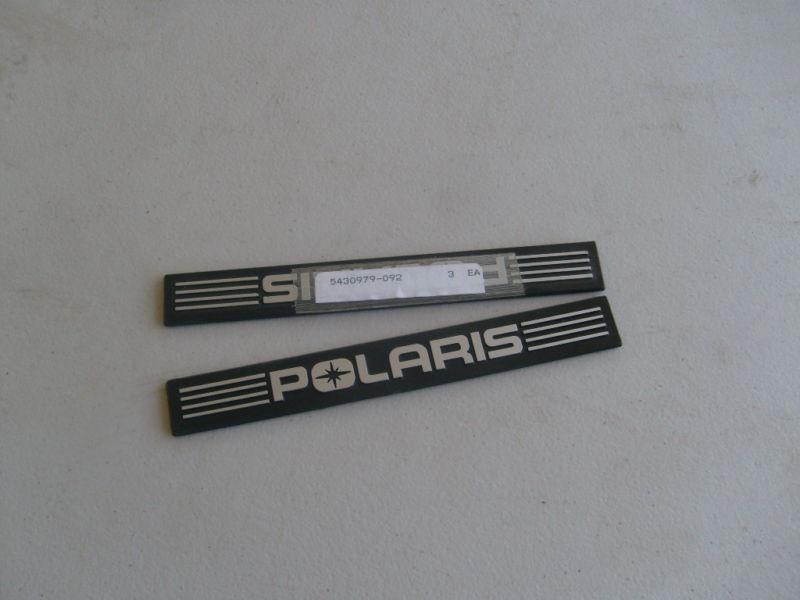 Polaris indy wedge front bumper cover inserts silver new 