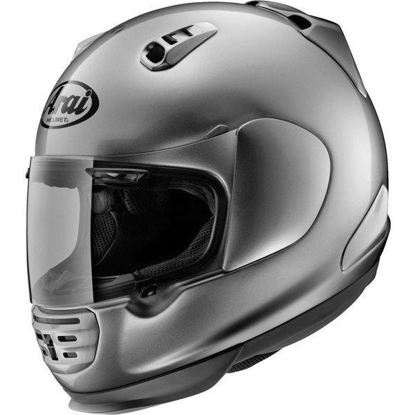 Aluminum silver l arai defiant full face helmet