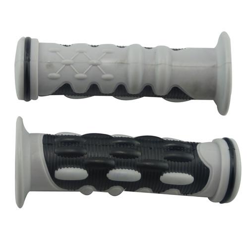 7/8" 22mm universal hand grips handlebar for motorcycle suzuki gsx r 600 silver