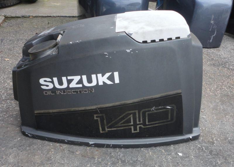 1998 suzuki 140 hp engine top hood cover cowling oil injected 