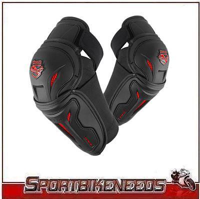 Icon stryker elbow guard l / xl large / x-large black red